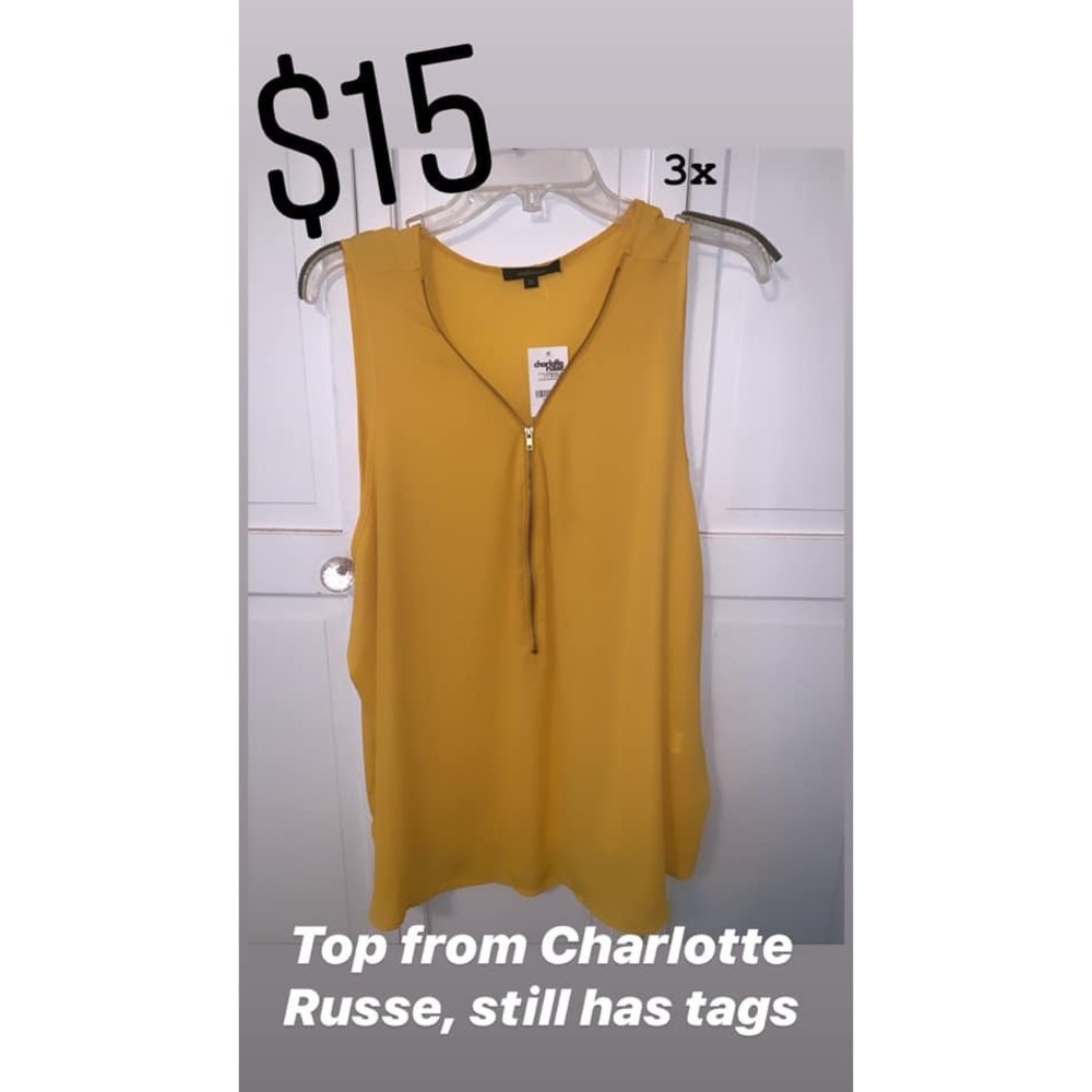 Charlotte Russe dark yellow blouse
